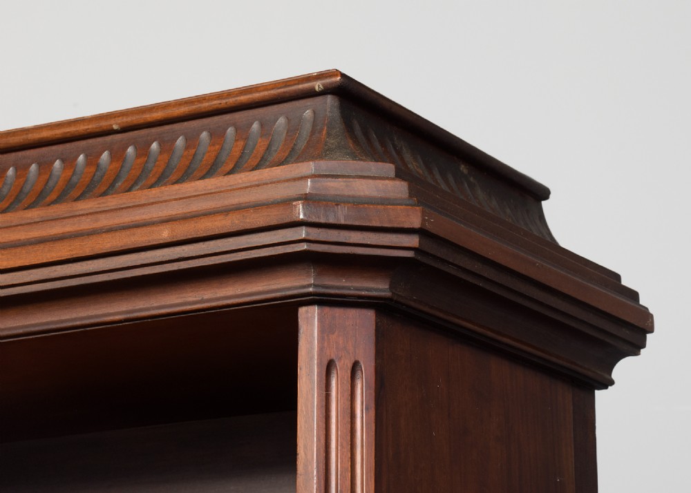 19th century Adams-style, mahogany open bookcase View VII
