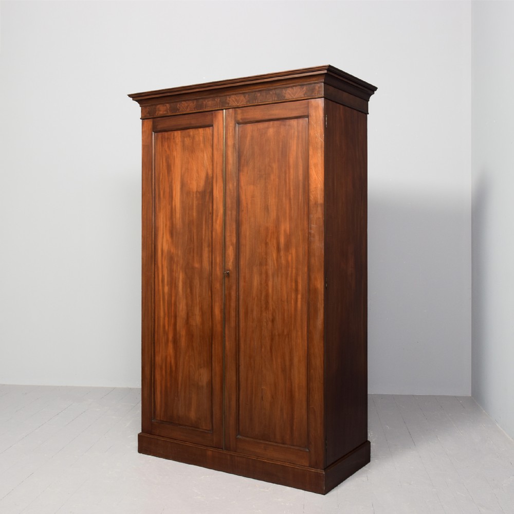 William IV Mahogany Two-Door Robe