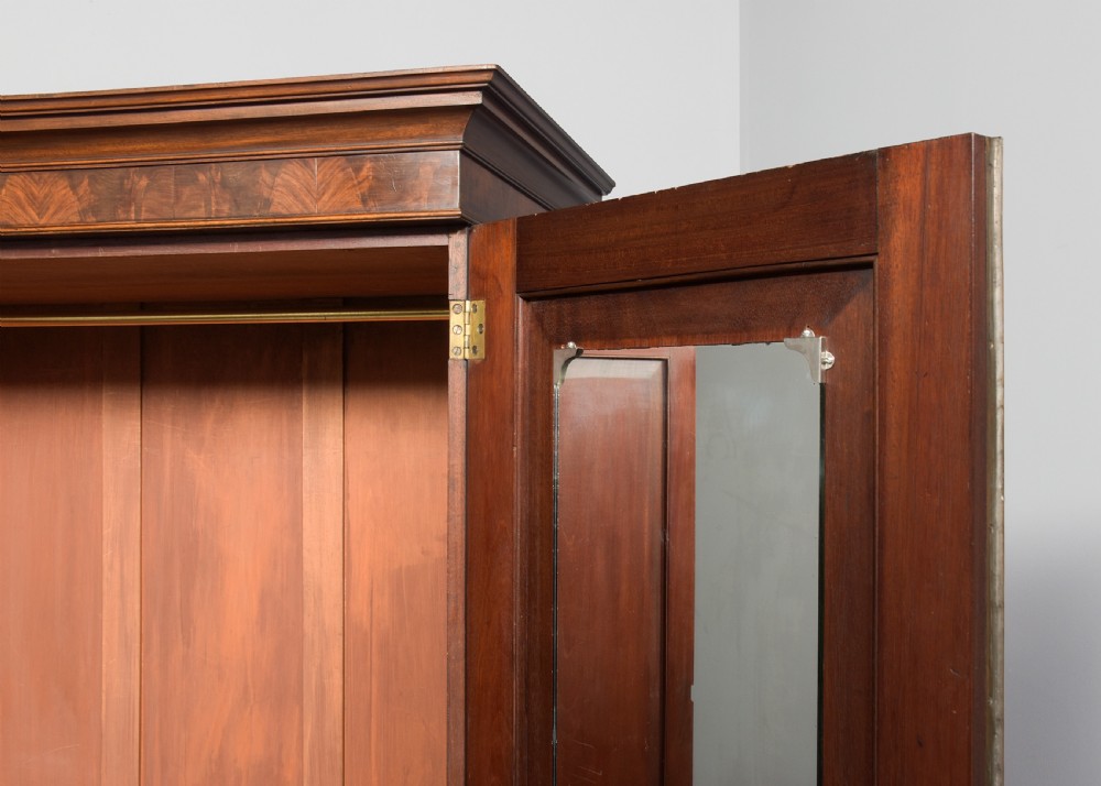 William IV Mahogany Two-Door Robe View VII