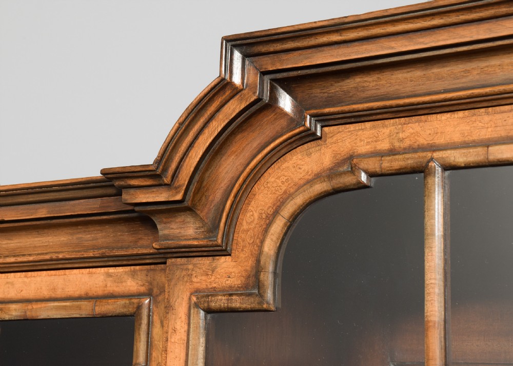 Exhibition Quality Burr Walnut Display Cabinet View II