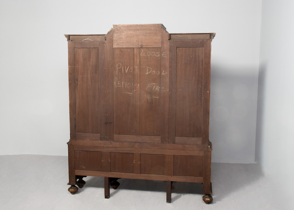 Exhibition Quality Burr Walnut Display Cabinet View X