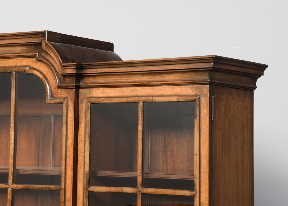 Exhibition Quality Burr Walnut Display Cabinet View XI