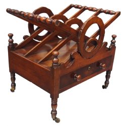 GEORGE IV MAHOGANY CANTERBURY
