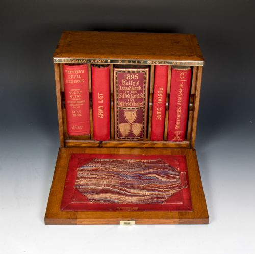 w thornhill co oak cased set of reference directories dated 1895 - CATEGORY: ANTIQUE BOXES - DATED 1900