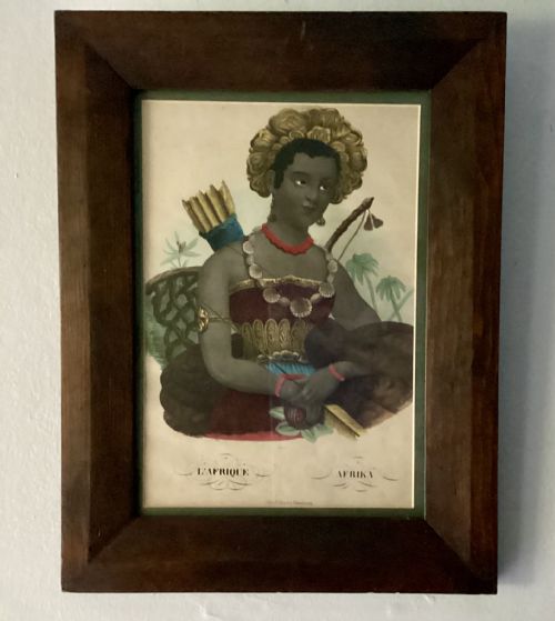 LITHOGRAPH OF AN AFRICAN WOMAN FROM THE HOUSE OF WENTZEL WISSEMBOURG - ADDITIONAL PHOTO 2