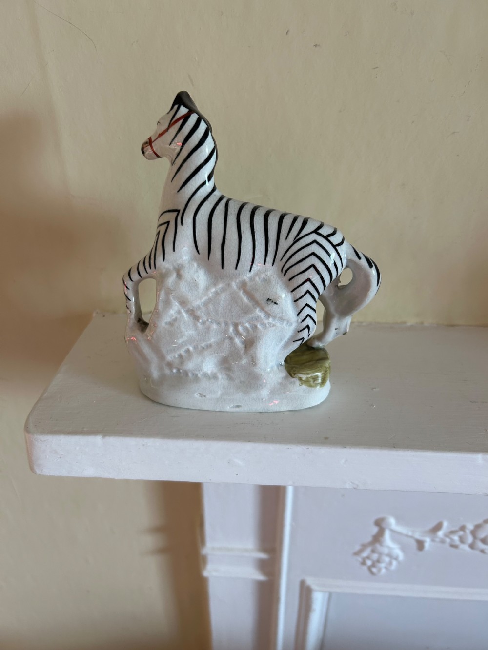 A Charming Staffordshire Pottery Zebra View II