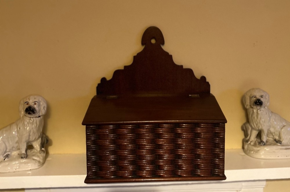 A fine Georgian Mahogany Candle Box View IV