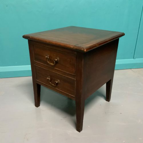 19TH CENTURY MAHOGANY FIRESIDE COAL BOX - ADDITIONAL PHOTO 2