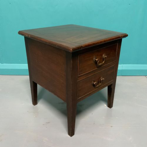 19TH CENTURY MAHOGANY FIRESIDE COAL BOX - ADDITIONAL PHOTO 4