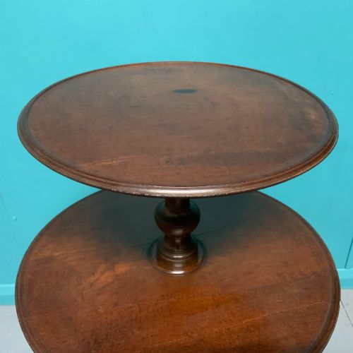 3 TIER GEORGIAN MAHOGANY DUMB WAITER - ADDITIONAL PHOTO 1