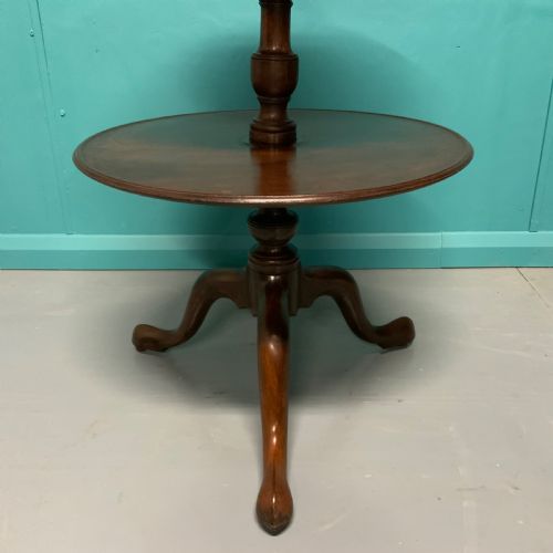 3 TIER GEORGIAN MAHOGANY DUMB WAITER - ADDITIONAL PHOTO 4