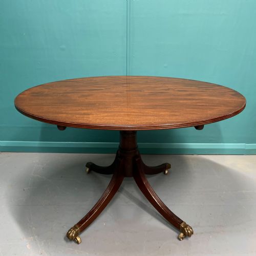 regency oval mahogany centre table - CATEGORY: ANTIQUE TABLES - DATED REGENCY