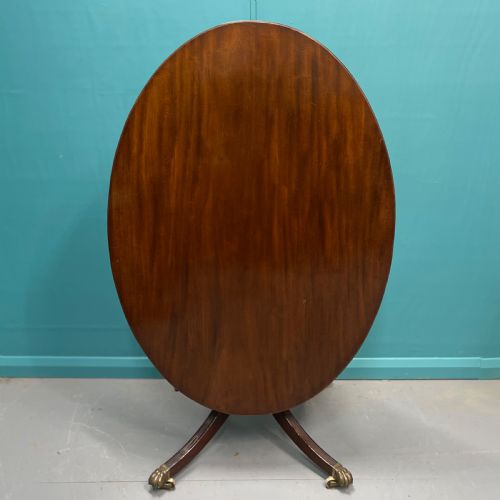 REGENCY OVAL MAHOGANY CENTRE TABLE - ADDITIONAL PHOTO 2