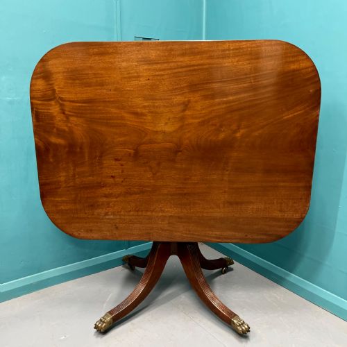 georgian mahogany tilt top centre table - CATEGORY: ANTIQUE TABLES - DATED GEORGIAN