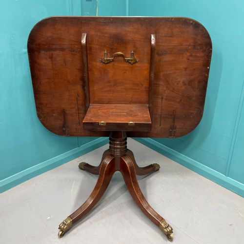GEORGIAN MAHOGANY TILT TOP CENTRE TABLE - ADDITIONAL PHOTO 6