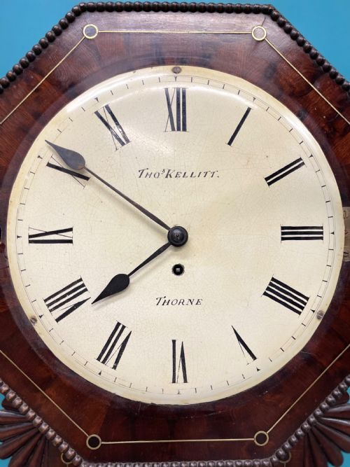 REGENCY BRASS STRUNG FUSEE DROP DIAL CLOCK - ADDITIONAL PHOTO 5