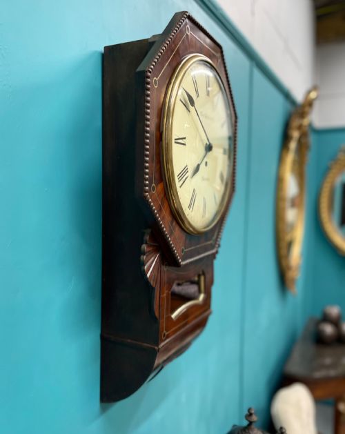 REGENCY BRASS STRUNG FUSEE DROP DIAL CLOCK - ADDITIONAL PHOTO 8