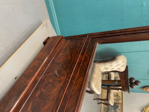 FRENCH MIRROR DOOR ARMOIRE WITH ADJUSTABLE SHELVES - ADDITIONAL PHOTO 7