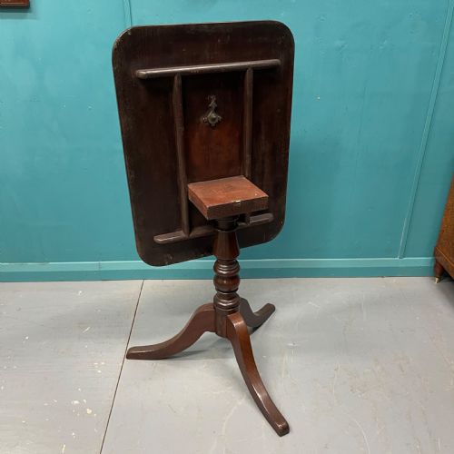 REGENCY MAHOGANY TILT TOP SIDE TABLE - ADDITIONAL PHOTO 4