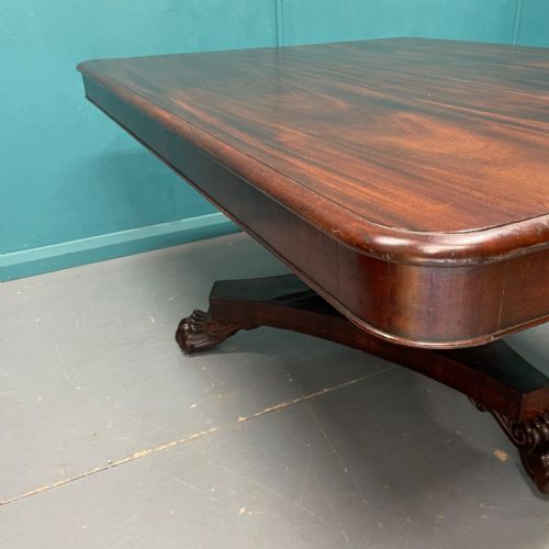 8 SEATER LATE GEORGIAN PEDESTAL DINING TABLE - ADDITIONAL PHOTO 4
