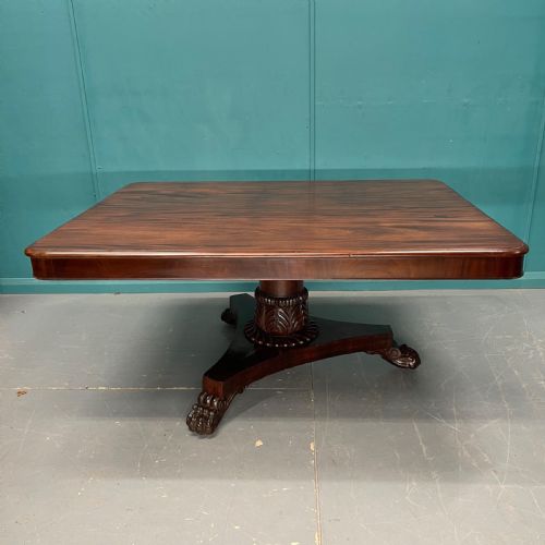8 SEATER LATE GEORGIAN PEDESTAL DINING TABLE - ADDITIONAL PHOTO 9