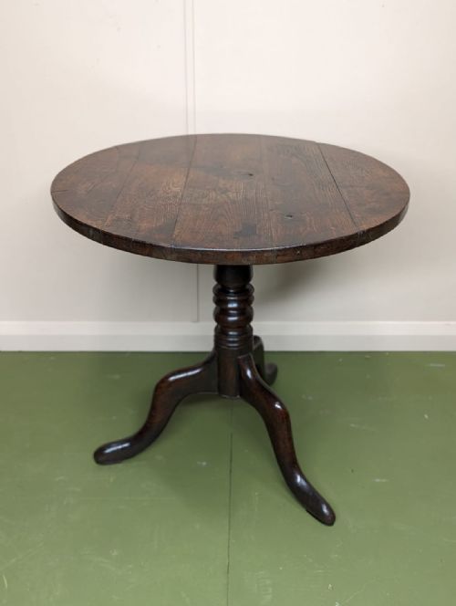 18TH CENTURY OAK PROVINCIAL TRIPOD TABLE - ADDITIONAL PHOTO 1