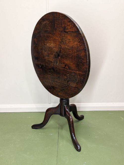 18TH CENTURY OAK PROVINCIAL TRIPOD TABLE - ADDITIONAL PHOTO 2