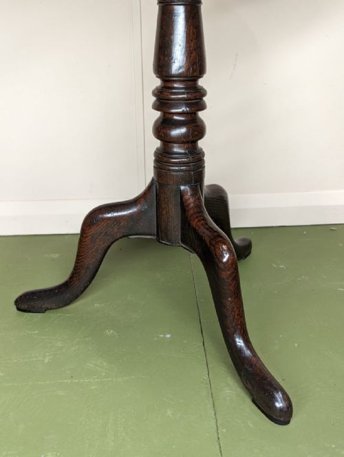18TH CENTURY OAK PROVINCIAL TRIPOD TABLE - ADDITIONAL PHOTO 3