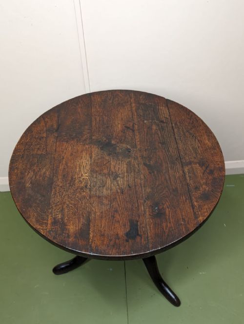 18TH CENTURY OAK PROVINCIAL TRIPOD TABLE - ADDITIONAL PHOTO 4