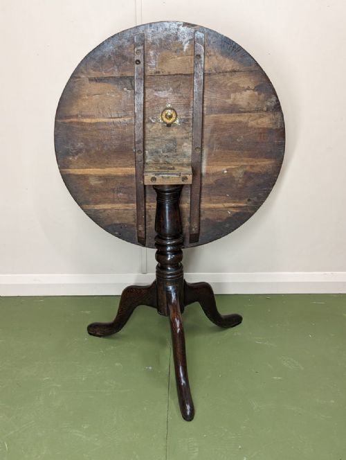 18TH CENTURY OAK PROVINCIAL TRIPOD TABLE - ADDITIONAL PHOTO 6