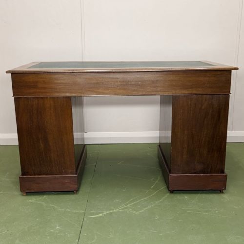VICTORIAN MAHOGANY KNEEHOLE PEDESTAL DESK - ADDITIONAL PHOTO 6