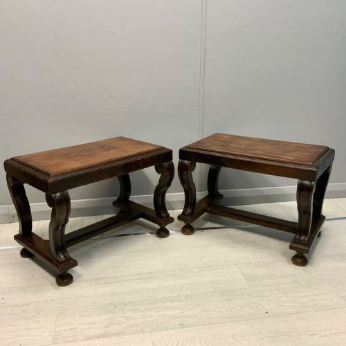 pair of french sofa side tables - CATEGORY: ANTIQUE TABLES - DATED 19TH CENTURY
