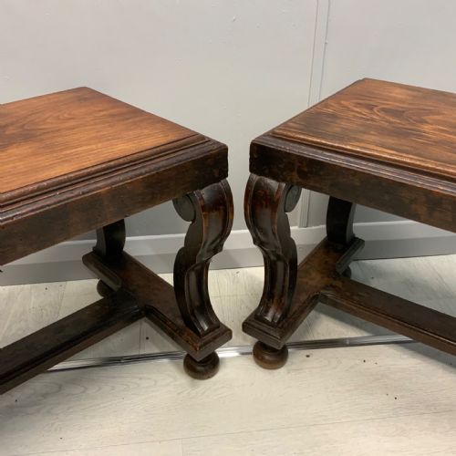 PAIR OF FRENCH SOFA SIDE TABLES - ADDITIONAL PHOTO 2