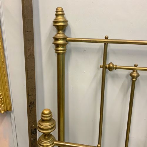 ANTIQUE 5FT KINGSIZE VICTORIAN BRASS BED - ADDITIONAL PHOTO 3