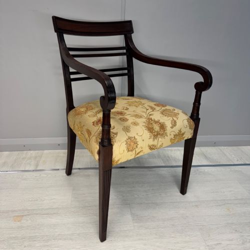 REGENCY MAHOGANY DESK CARVER CHAIR - ADDITIONAL PHOTO 4