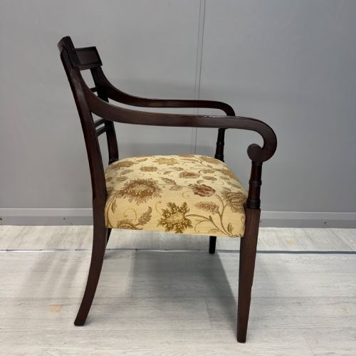 REGENCY MAHOGANY DESK CARVER CHAIR - ADDITIONAL PHOTO 5
