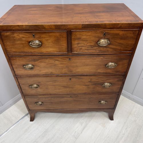 REGENCY MAHOGANY CHEST OF DRAWERS - ADDITIONAL PHOTO 2