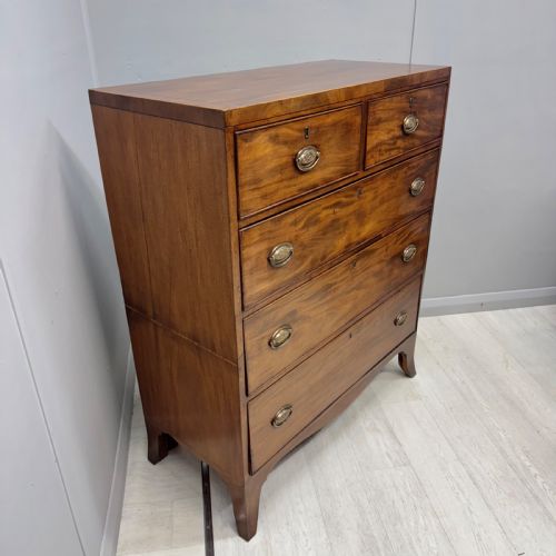 REGENCY MAHOGANY CHEST OF DRAWERS - ADDITIONAL PHOTO 5