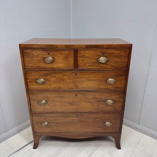 REGENCY MAHOGANY CHEST OF DRAWERS - ADDITIONAL PHOTO 6