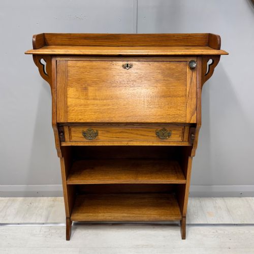 ARTS CRAFTS BUREAU BOOKCASE IN OAK - ADDITIONAL PHOTO 1