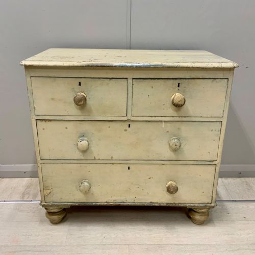 19TH CENTURY PAINTED CHEST OF DRAWERS - ADDITIONAL PHOTO 2