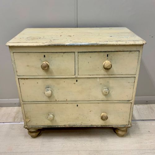 19TH CENTURY PAINTED CHEST OF DRAWERS - ADDITIONAL PHOTO 5