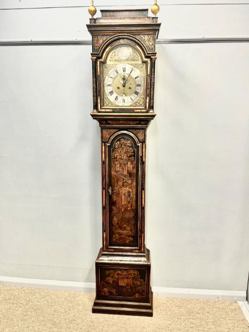18th Century Chinoiserie 8 Day Clock by Cooper & Hedge