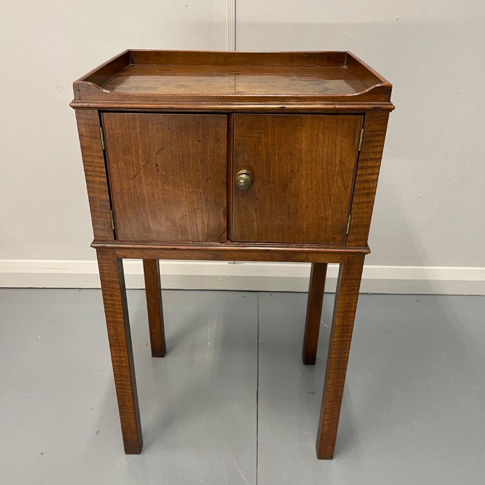 Georgian two door side cabinet or lamp table View II