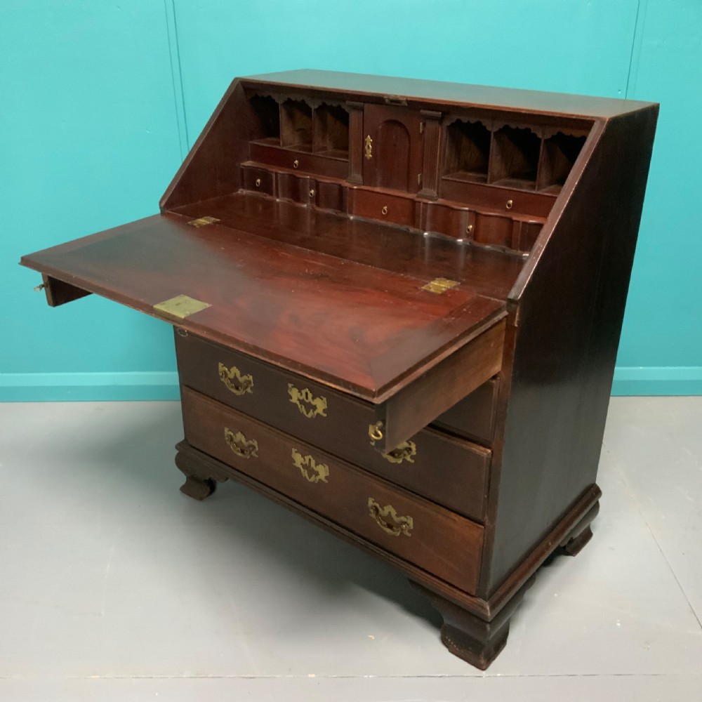 George II mahogany bureau 