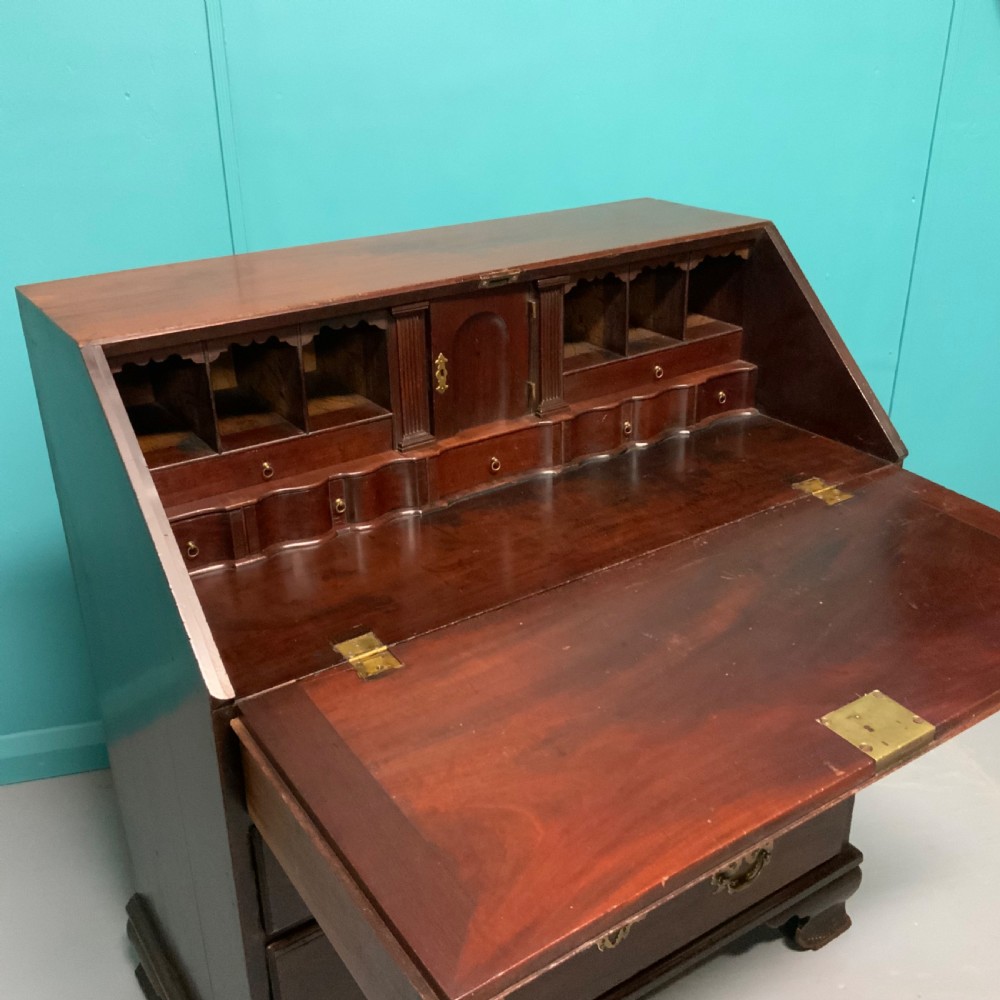 George II mahogany bureau  View II