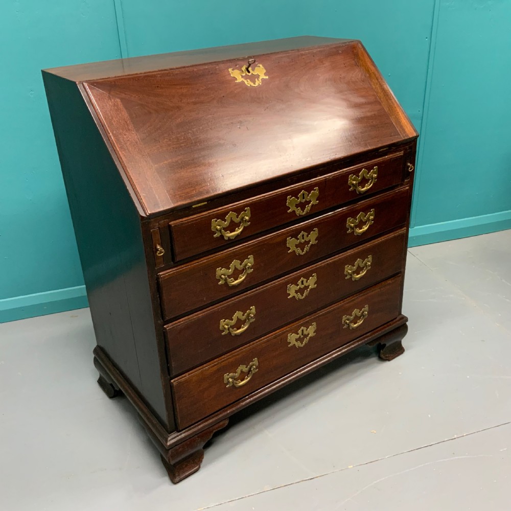 George II mahogany bureau  View V