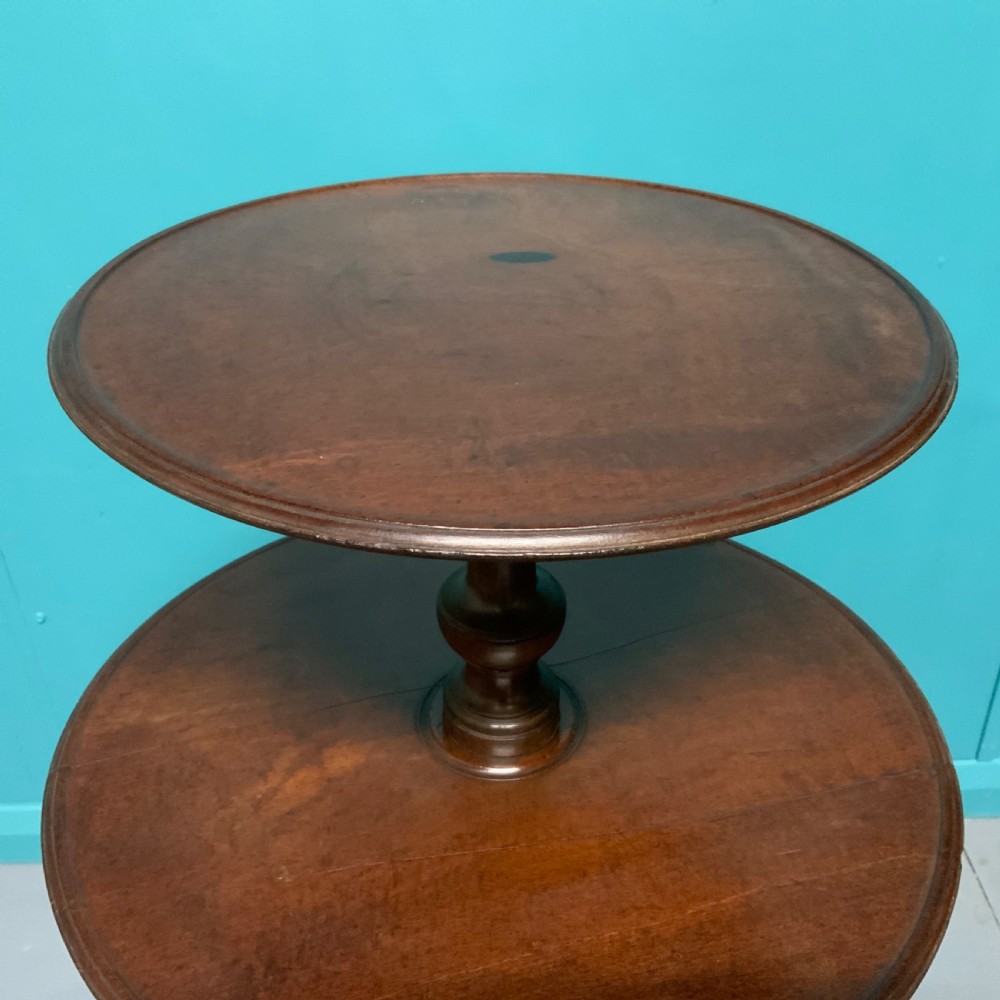 3 tier Georgian mahogany dumb waiter View II