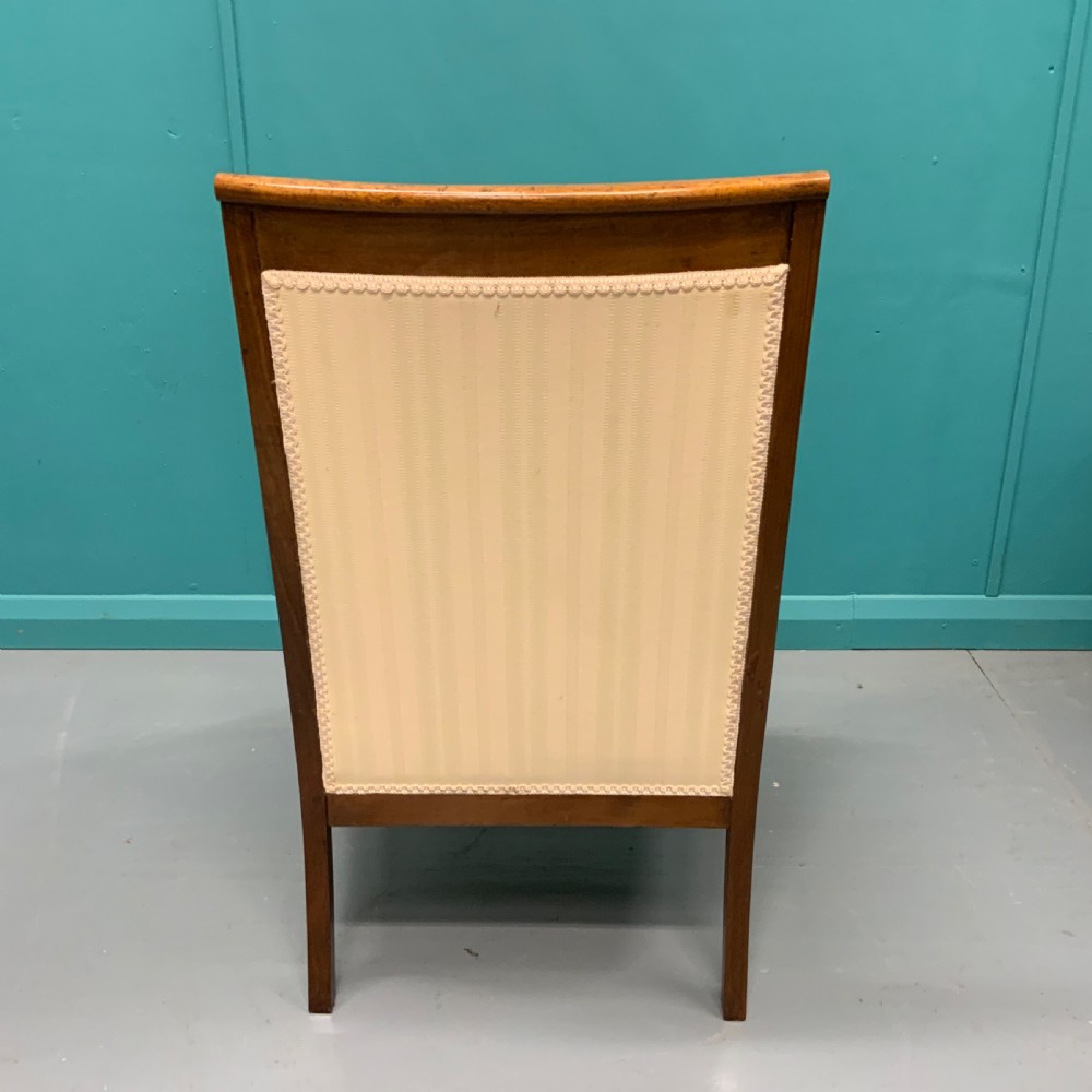 French Empire style armchair with brass mounts View X