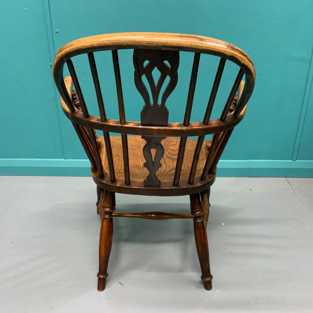 19th century ash and elm Windsor armchair View VI